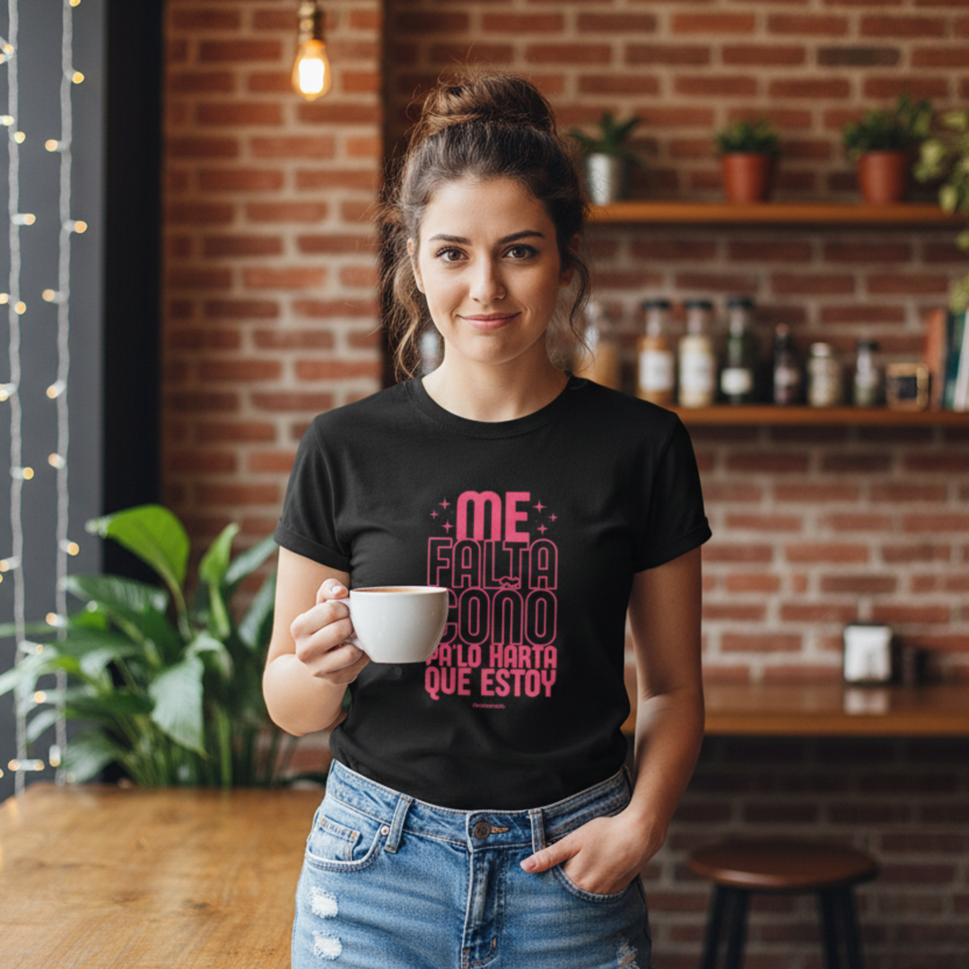 comprar-Camiseta Me falta coño pa lo harta que estoy-wondernastic