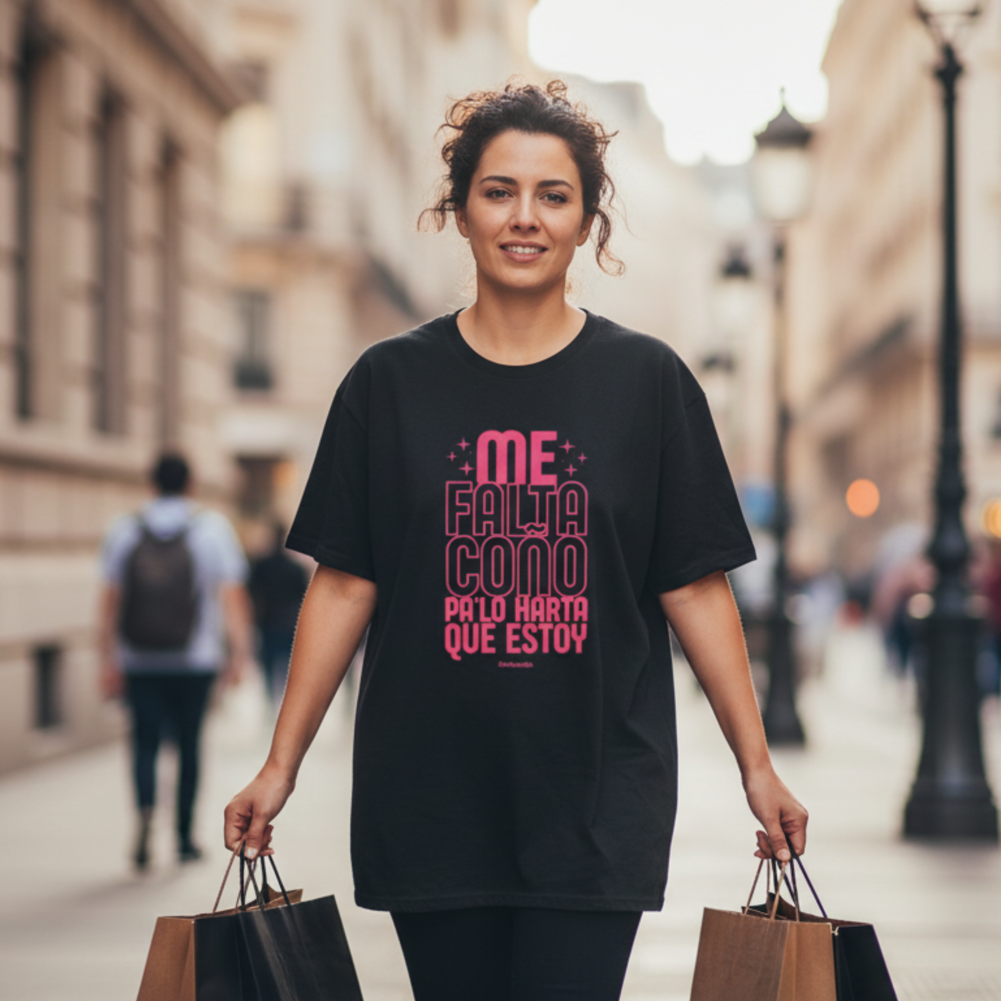 comprar-Camiseta Me falta coño pa lo harta que estoy-wondernastic