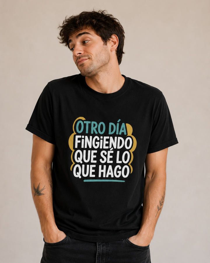 comprar-Camiseta Otro día fingiendo que sé lo que hago-wondernastic