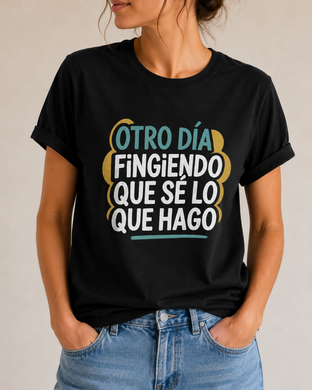 comprar-Camiseta Otro día fingiendo que sé lo que hago-wondernastic