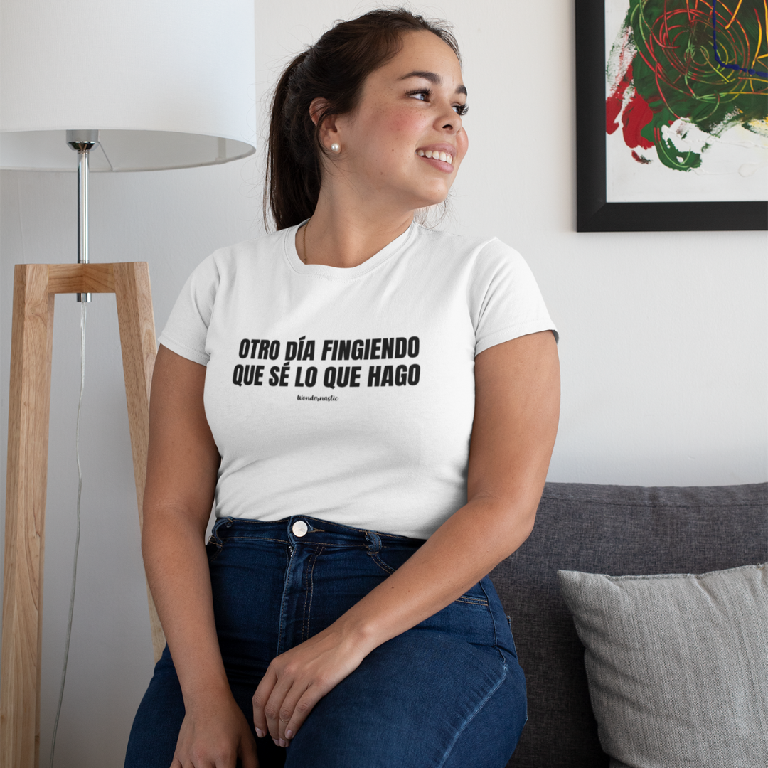 comprar-Camiseta Otro día fingiendo que sé lo que hago-wondernastic