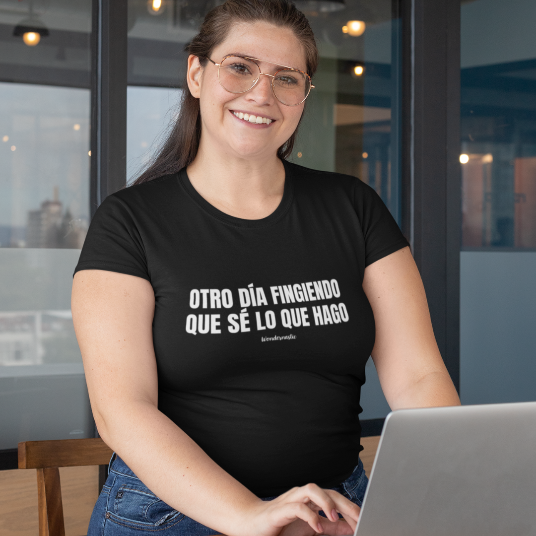 comprar-Camiseta Otro día fingiendo que sé lo que hago-wondernastic