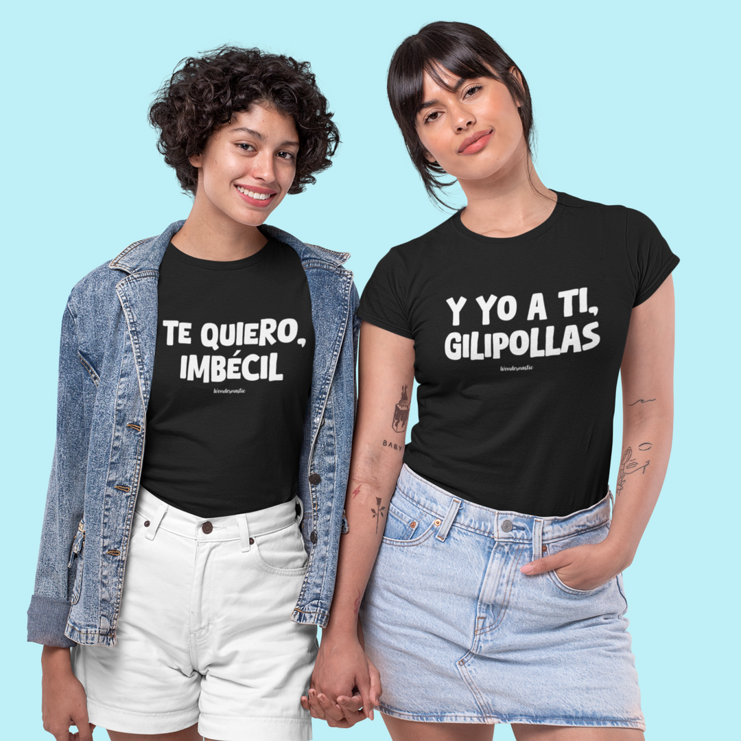 comprar-Camiseta Te quiero, imbécil | Colección Dúo-wondernastic
