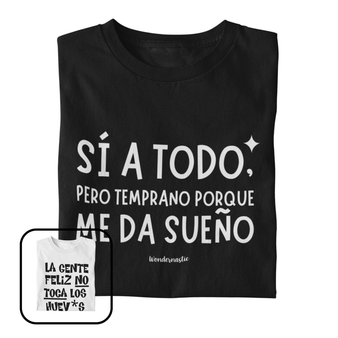 comprar-Camiseta Sí a todo, pero temprano porque me da sueño-wondernastic
