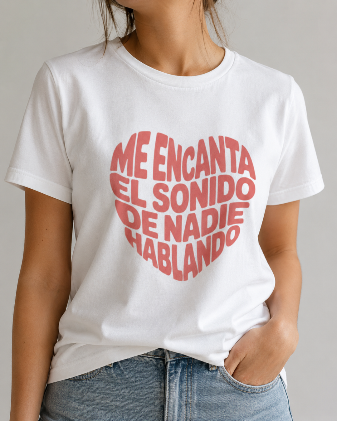 comprar-Camiseta Me encanta el sonido de nadie hablando-wondernastic