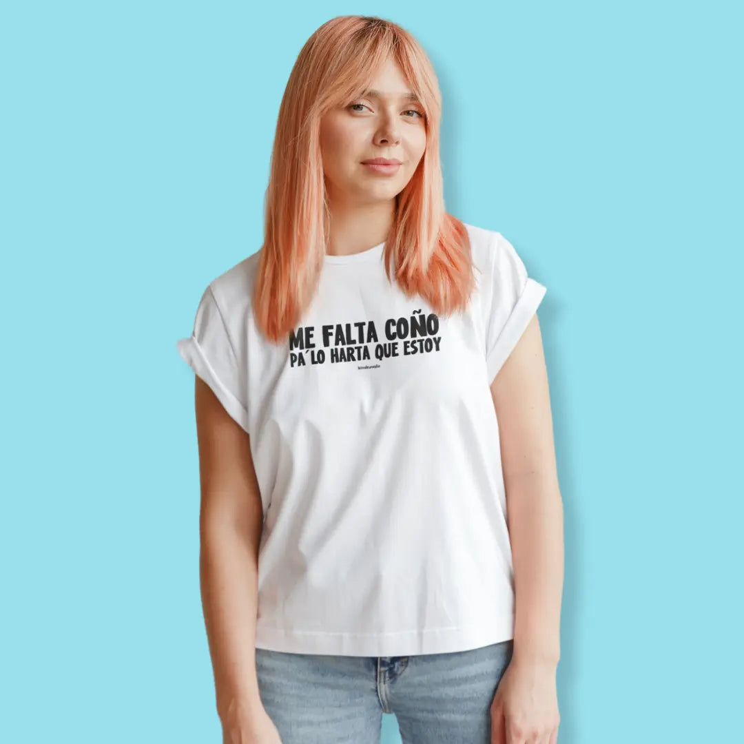 comprar-Camiseta Me falta coño pa lo harta que estoy-wondernastic