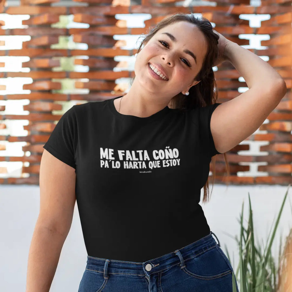 comprar-Camiseta Me falta coño pa lo harta que estoy-wondernastic