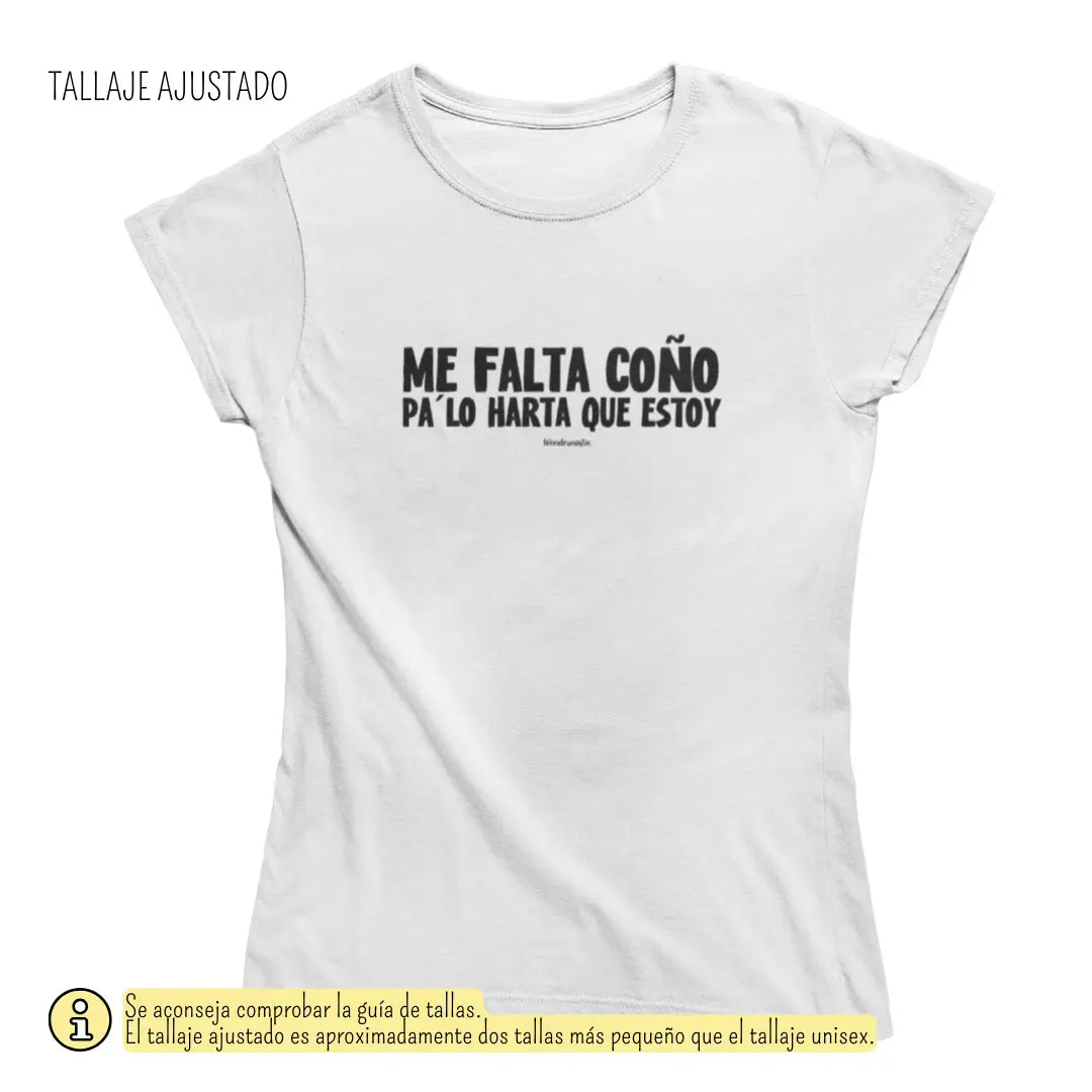comprar-Camiseta Me falta coño pa lo harta que estoy-wondernastic