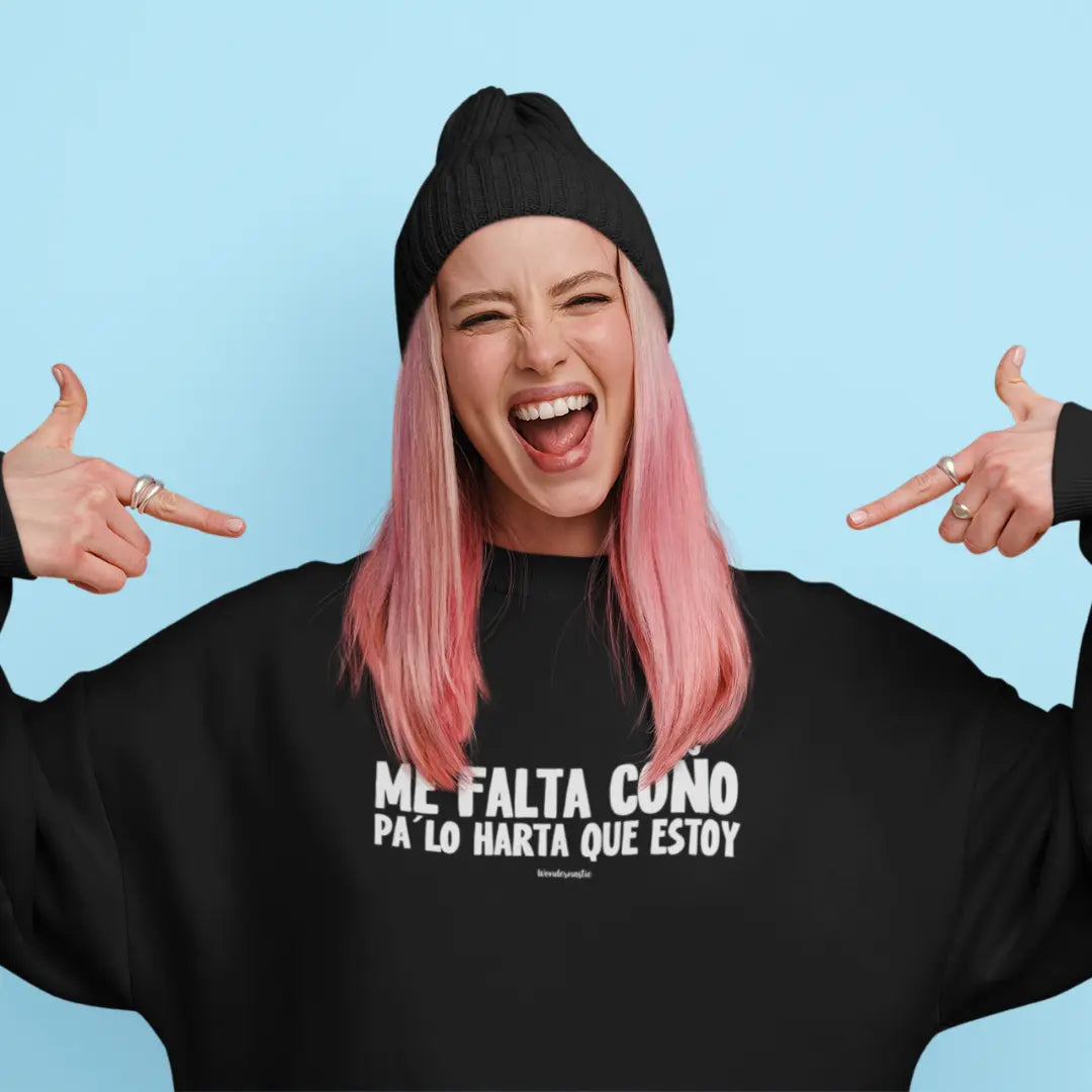 comprar-Sudadera Me falta coño pa lo harta que estoy-wondernastic