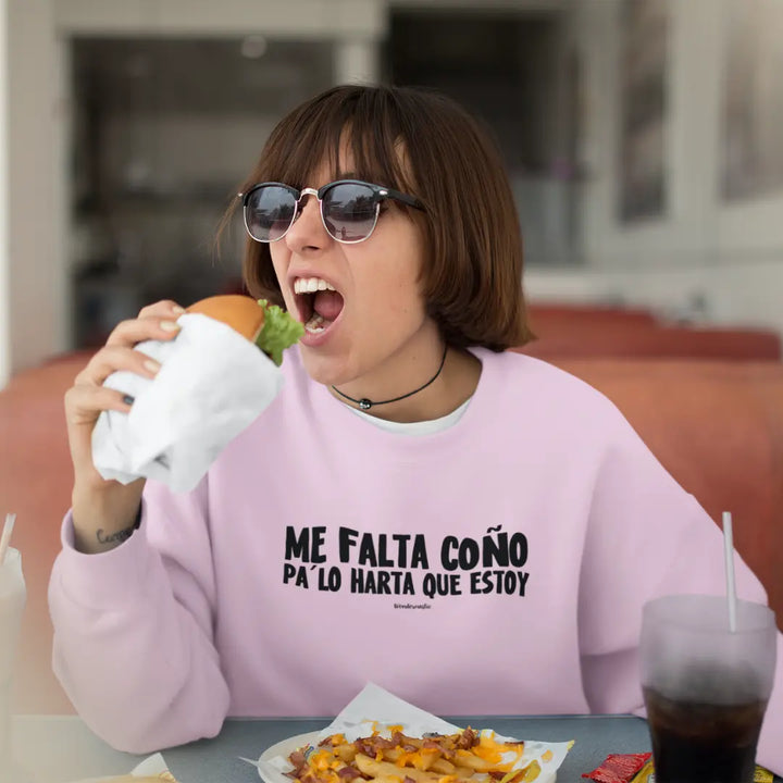 comprar-Sudadera Me falta coño pa lo harta que estoy-wondernastic