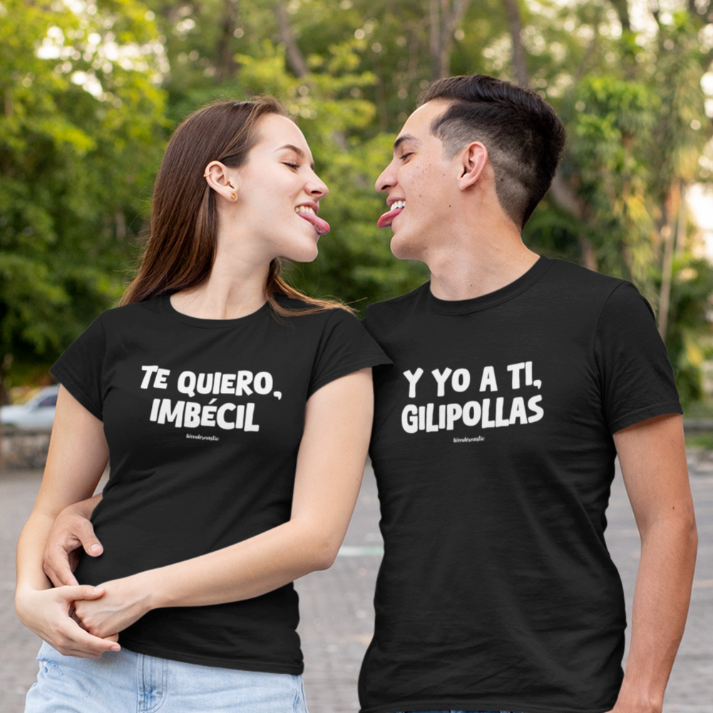 comprar-Camiseta Te quiero, imbécil | Colección Dúo-wondernastic