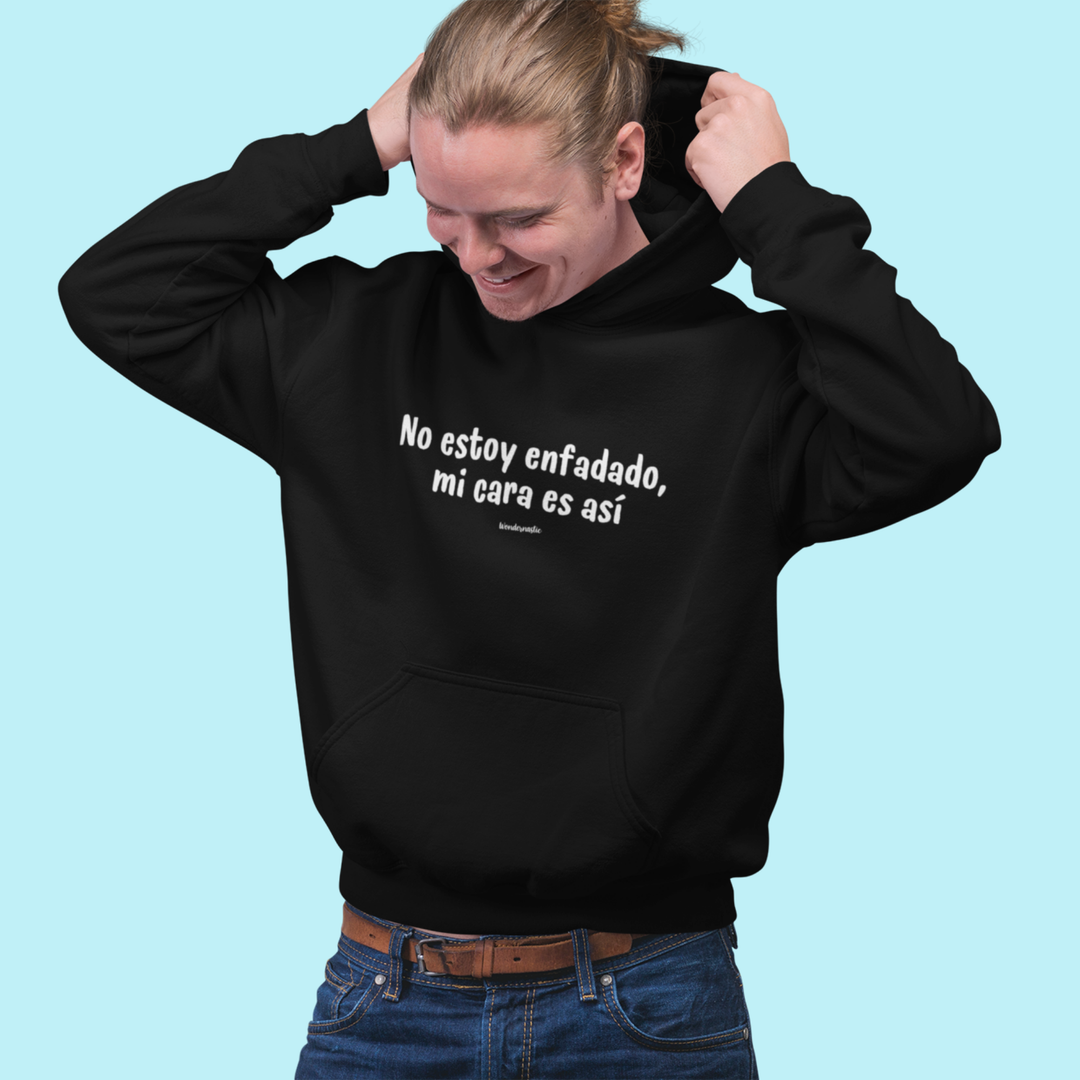 comprar-Sudadera No estoy enfadado, mi cara es así-wondernastic