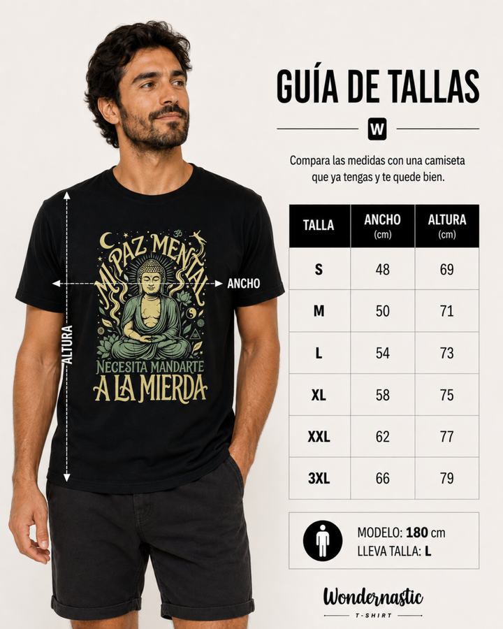 comprar-Camiseta Mi paz mental-wondernastic