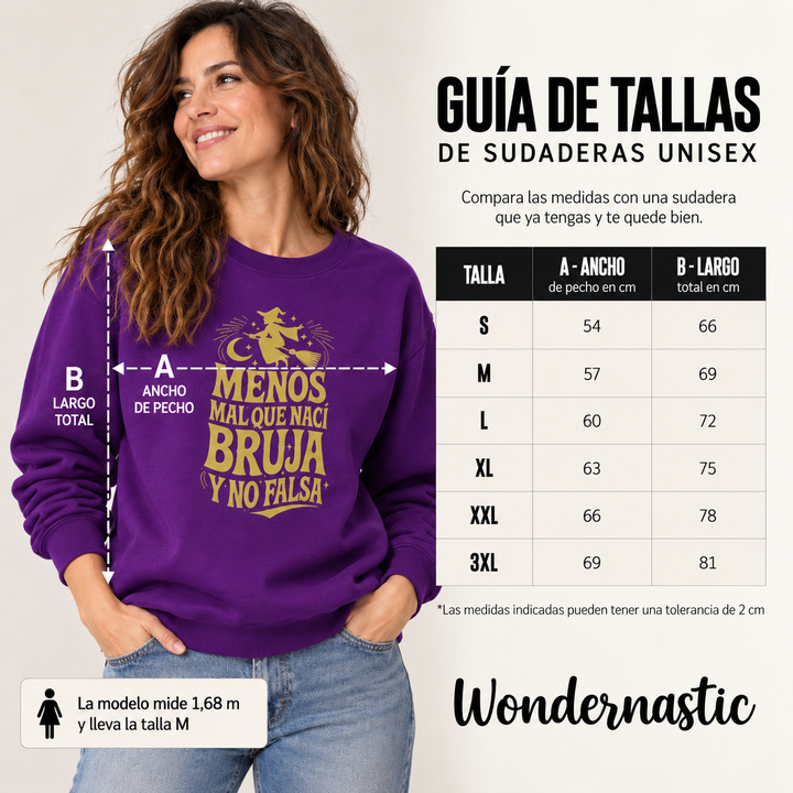 comprar-Sudadera Menos mal que nací bruja y no falsa-wondernastic