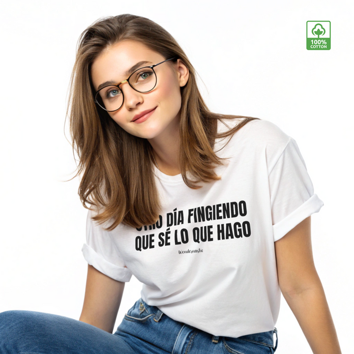 comprar-Camiseta Otro día fingiendo que sé lo que hago-wondernastic