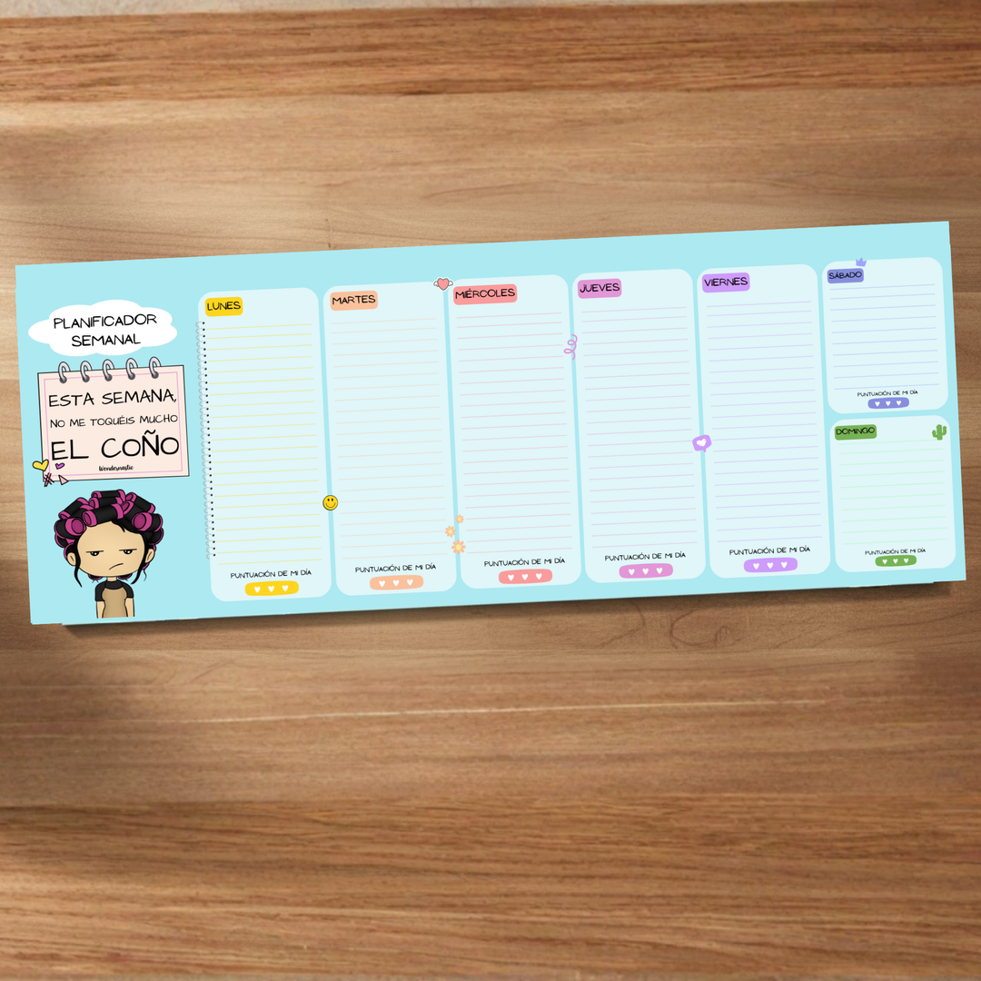 comprar-Planificador semanal Por favor, no me toquéis mucho el coño-wondernastic