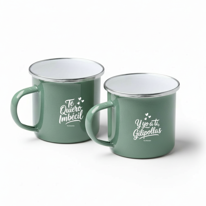 Dúo Tazas Te quiero, imbécil