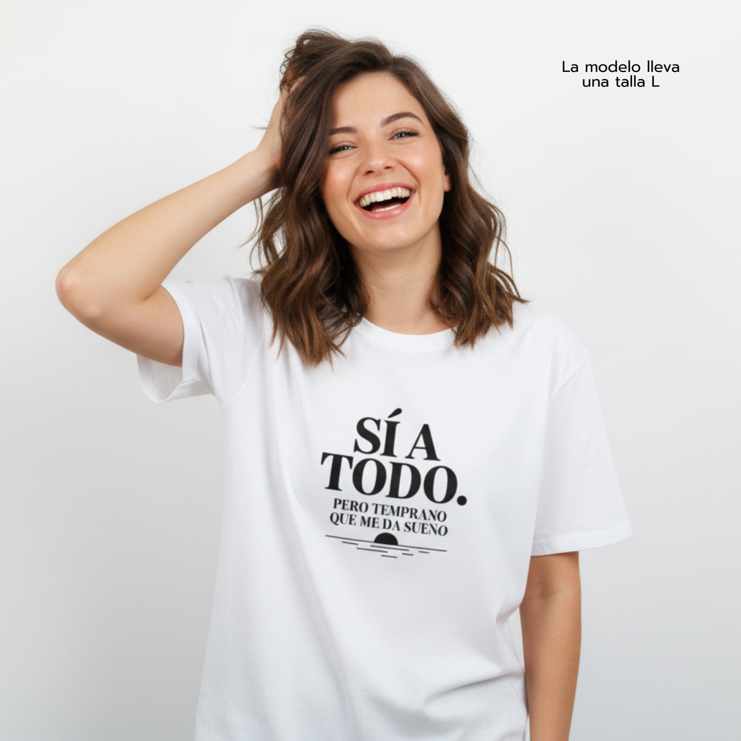 comprar-Camiseta - Sí a todo. Pero temprano que me da sueño-wondernastic