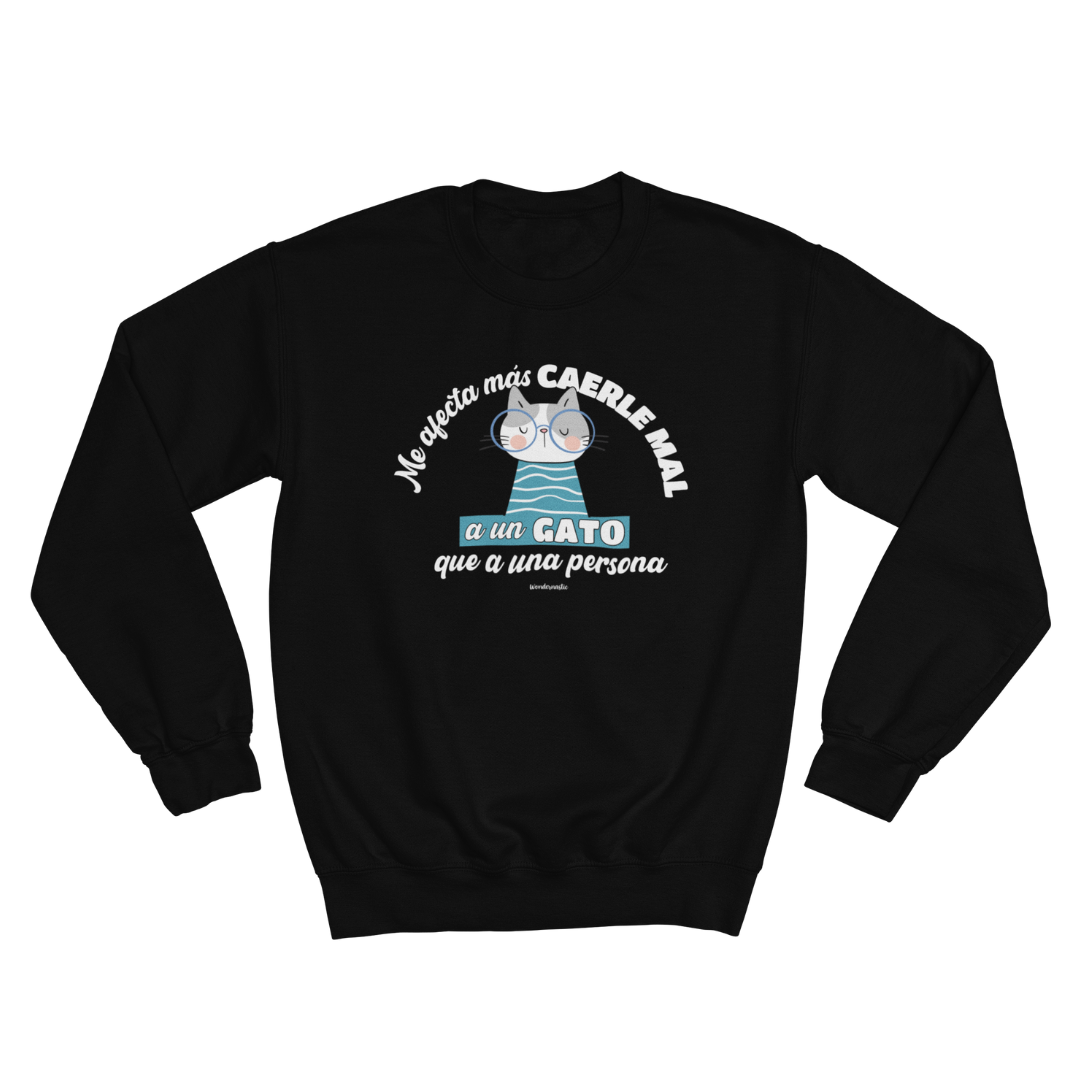 comprar-Sudadera Me afecta más caerle mal a un gato-wondernastic