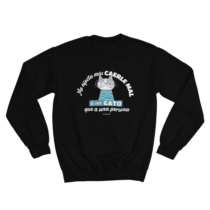 comprar-Sudadera Me afecta más caerle mal a un gato-wondernastic