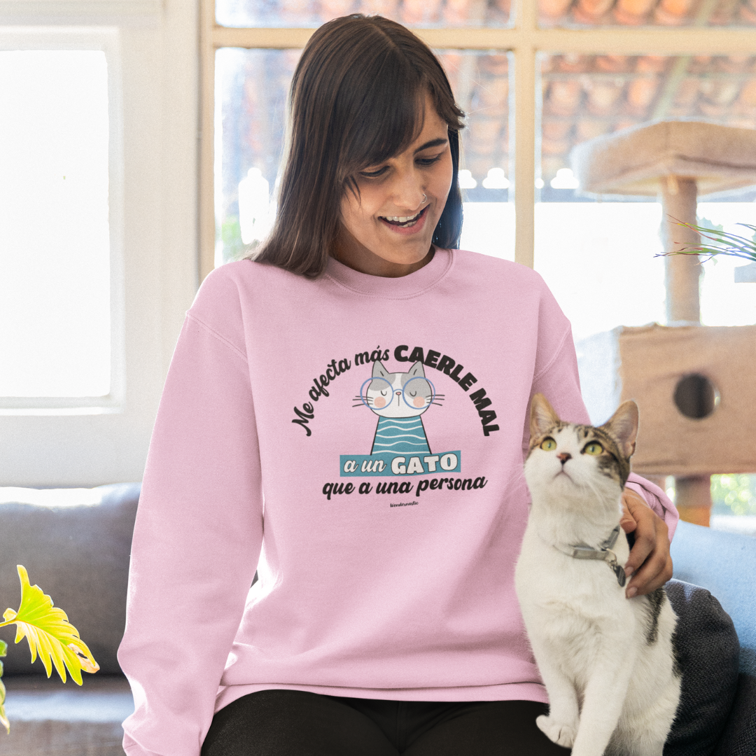 comprar-Sudadera Me afecta más caerle mal a un gato-wondernastic