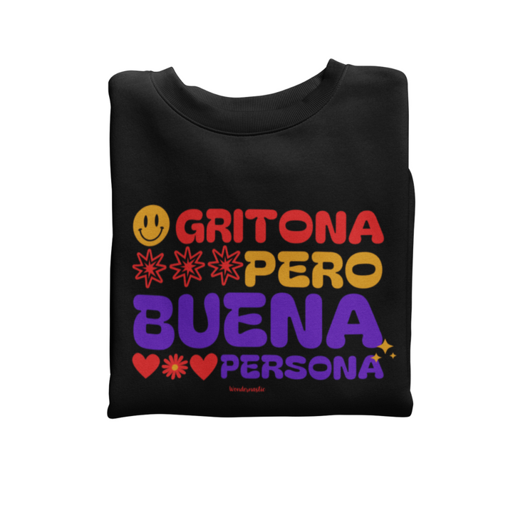 comprar-Sudadera Gritona pero buena persona-wondernastic