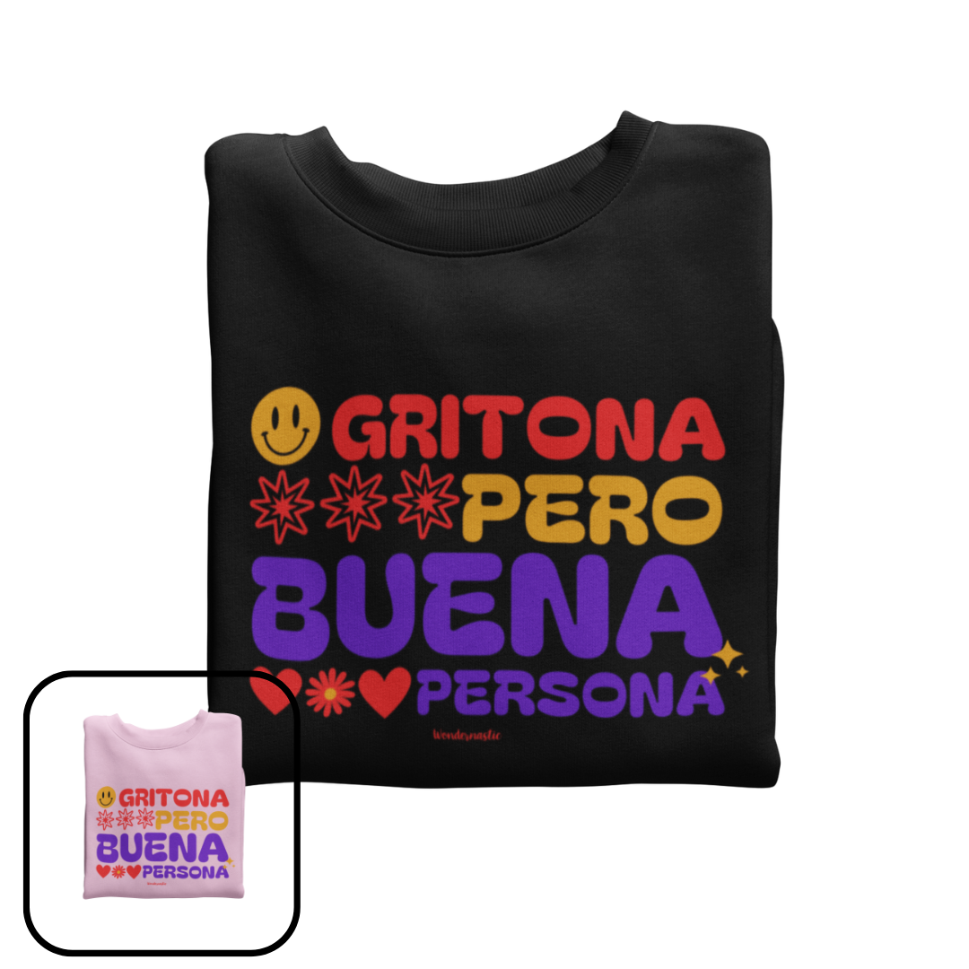 comprar-Sudadera Gritona pero buena persona-wondernastic