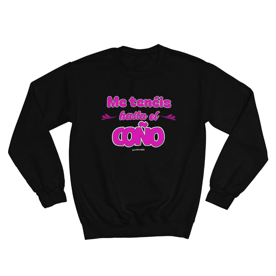 comprar-Sudadera Me tenéis hasta el coño-wondernastic