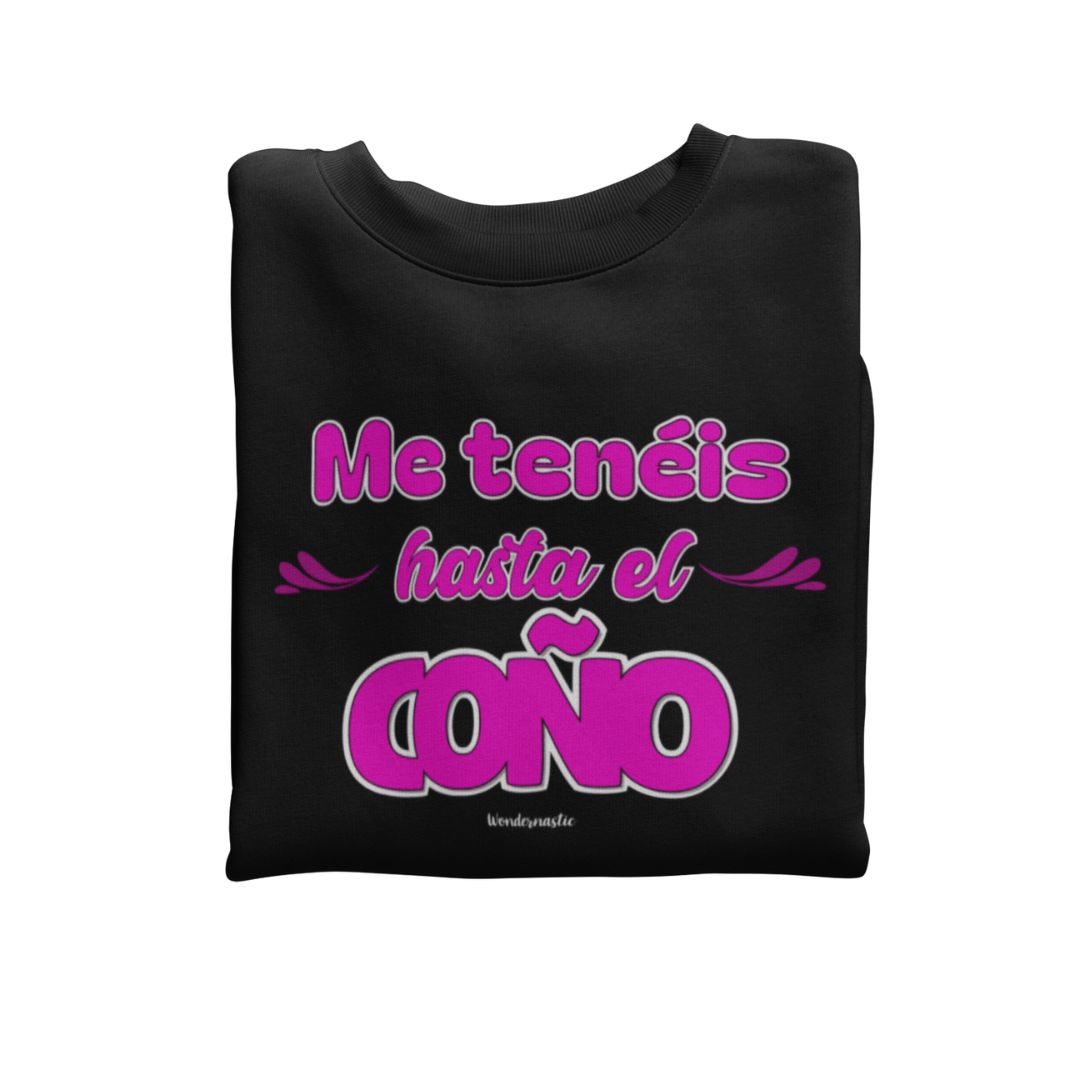 comprar-Sudadera Me tenéis hasta el coño-wondernastic