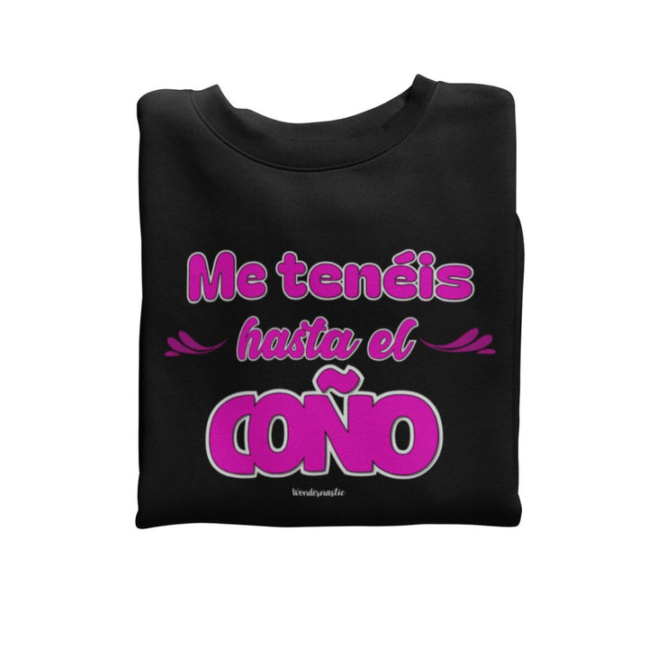 comprar-Sudadera Me tenéis hasta el coño-wondernastic