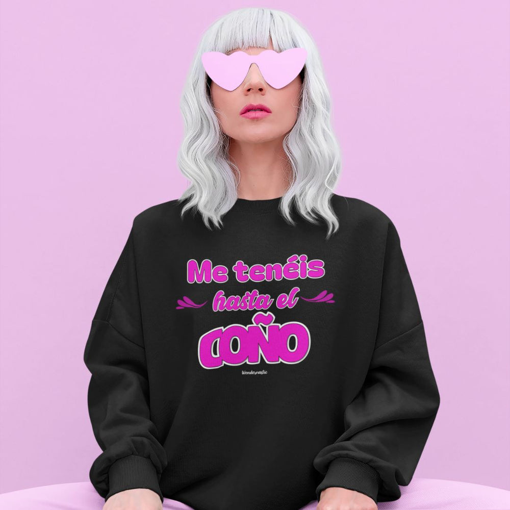 comprar-Sudadera Me tenéis hasta el coño-wondernastic