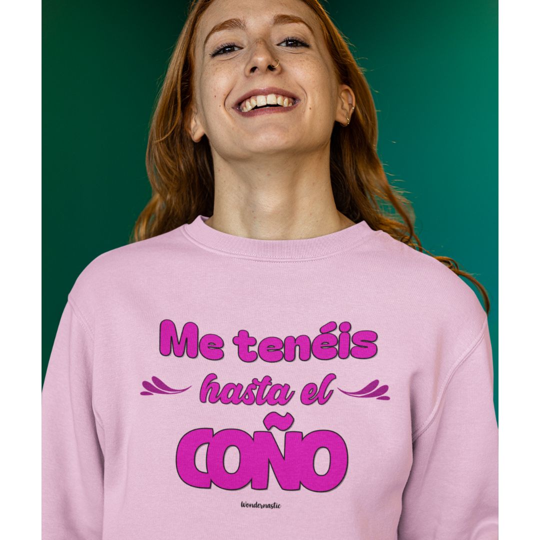 comprar-Sudadera Me tenéis hasta el coño-wondernastic