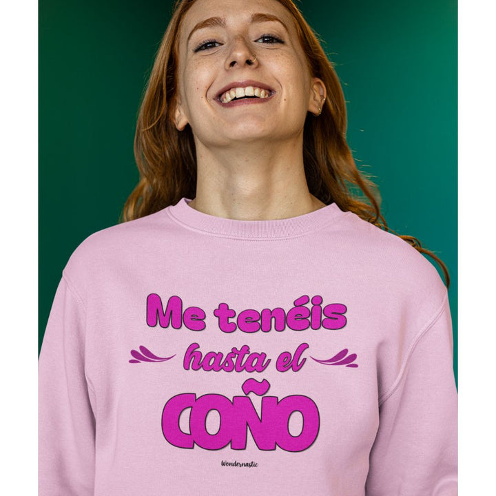 comprar-Sudadera Me tenéis hasta el coño-wondernastic
