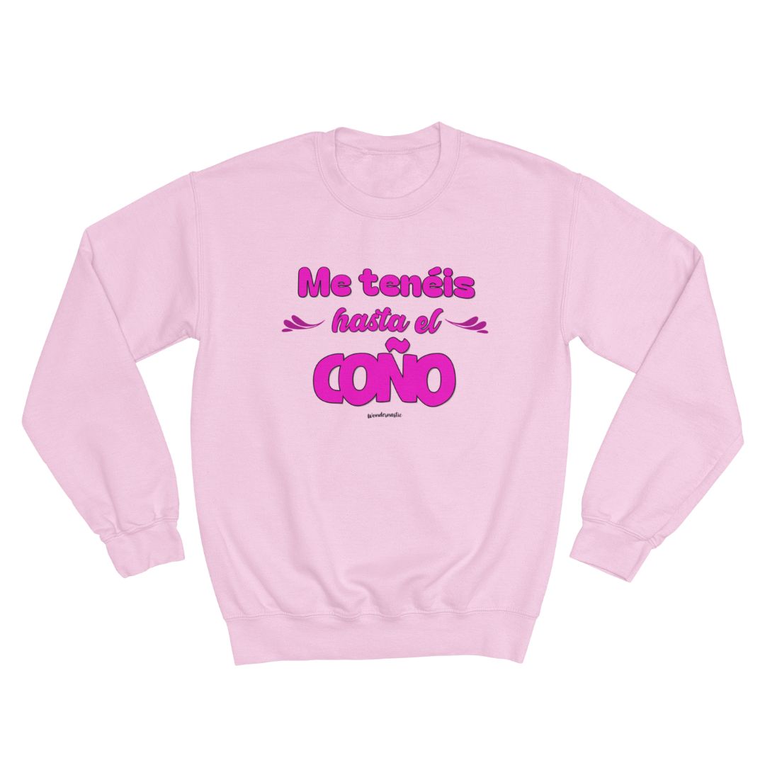 comprar-Sudadera Me tenéis hasta el coño-wondernastic