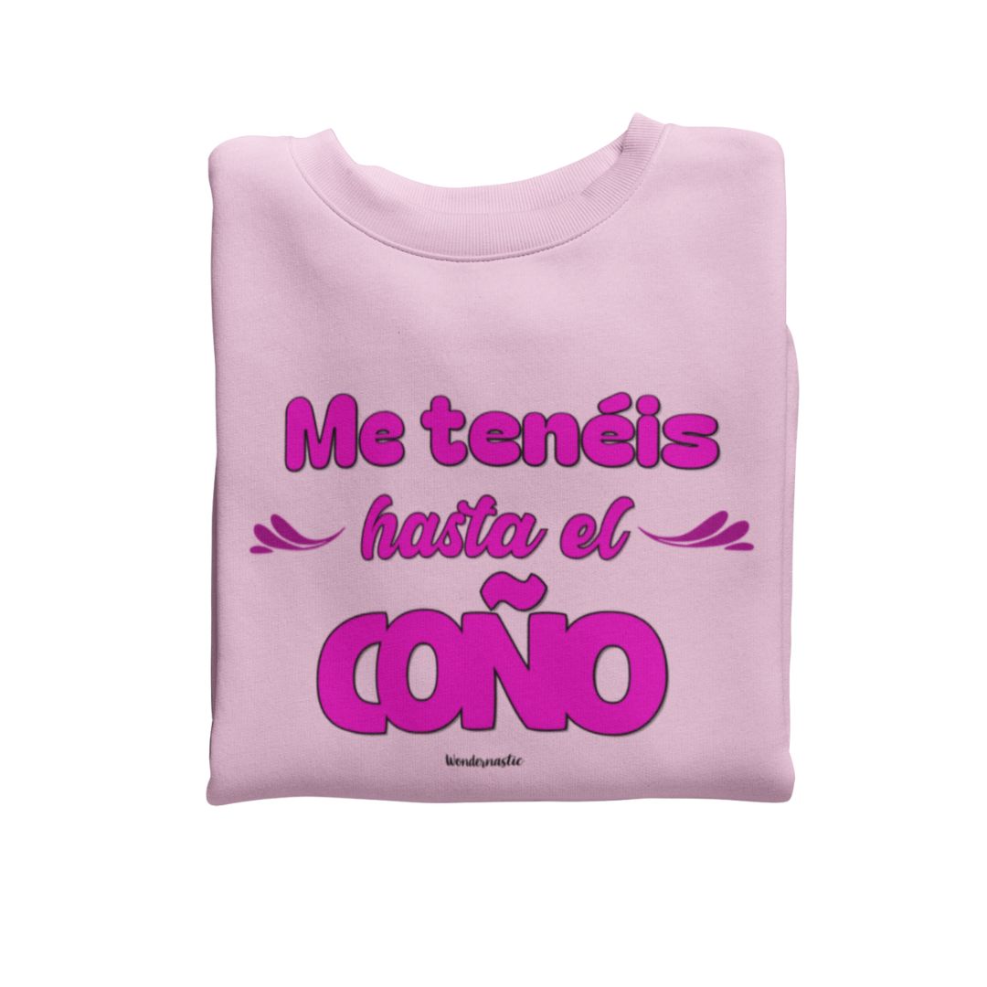 comprar-Sudadera Me tenéis hasta el coño-wondernastic