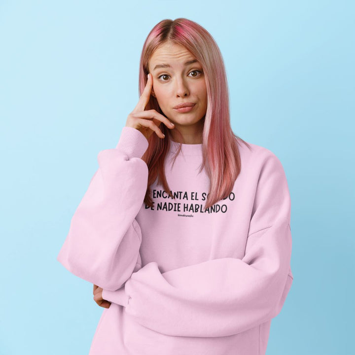 comprar-Sudadera Me encanta el sonido de nadie hablando-wondernastic