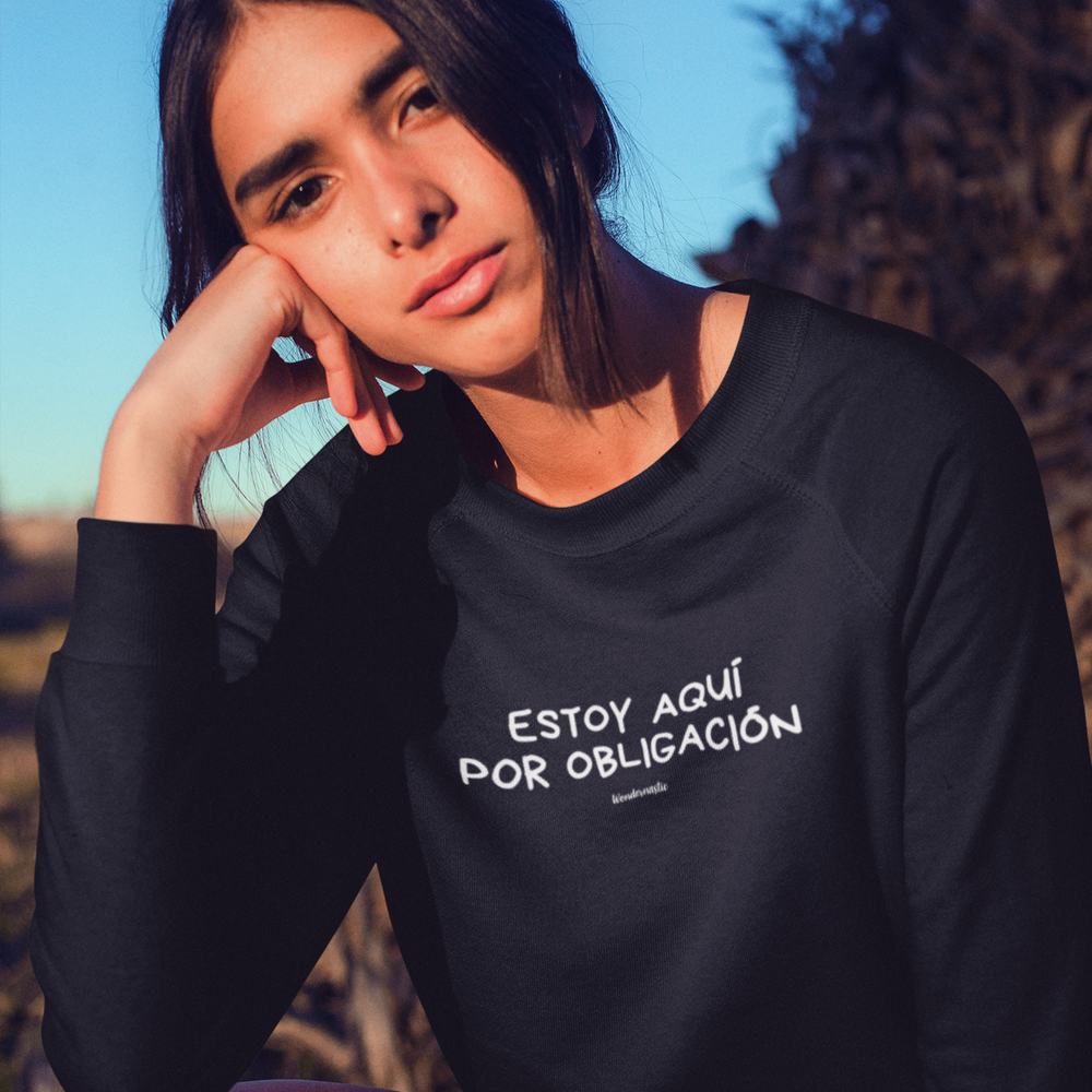 comprar-Sudadera Estoy aquí por obligación-wondernastic