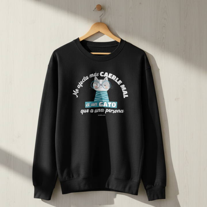 comprar-Sudadera Me afecta más caerle mal a un gato-wondernastic
