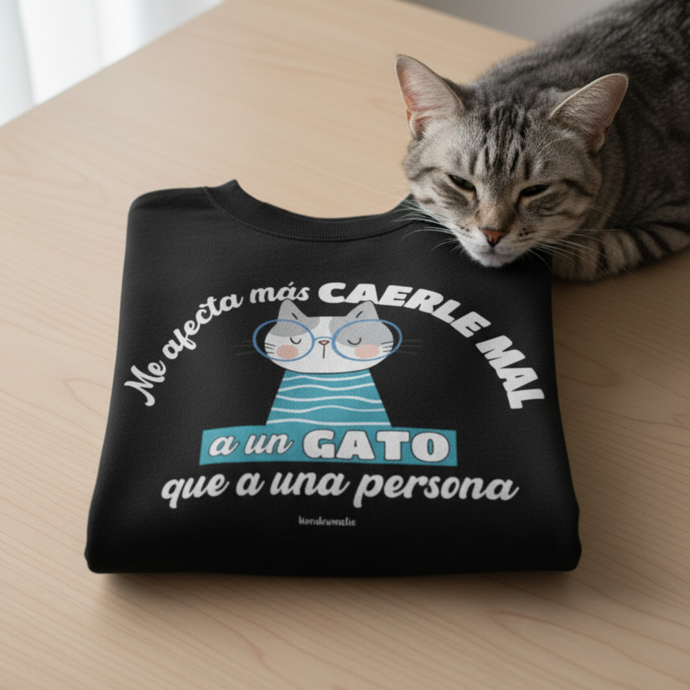 comprar-Sudadera Me afecta más caerle mal a un gato-wondernastic