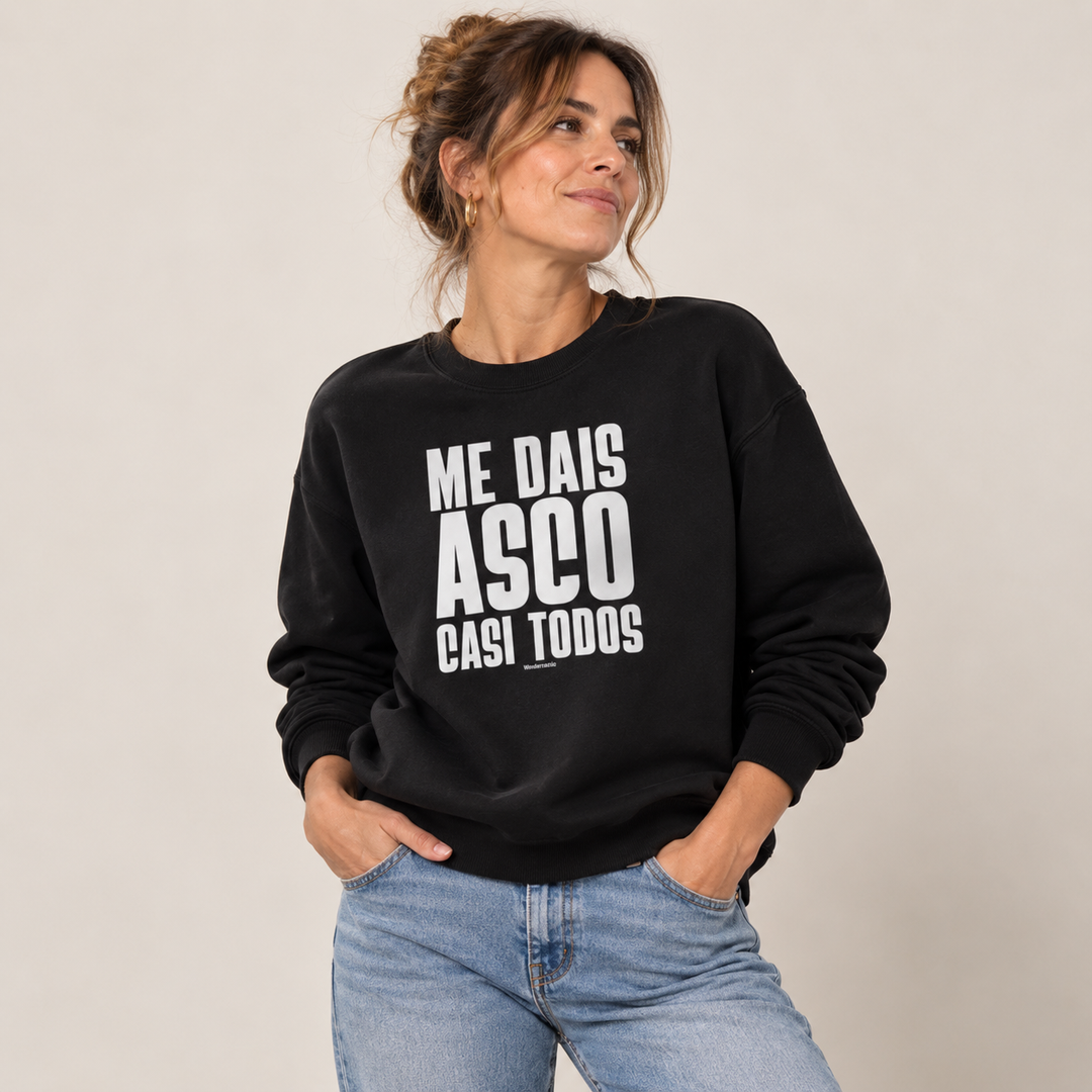 comprar-Sudadera Me dais asco casi todos-wondernastic