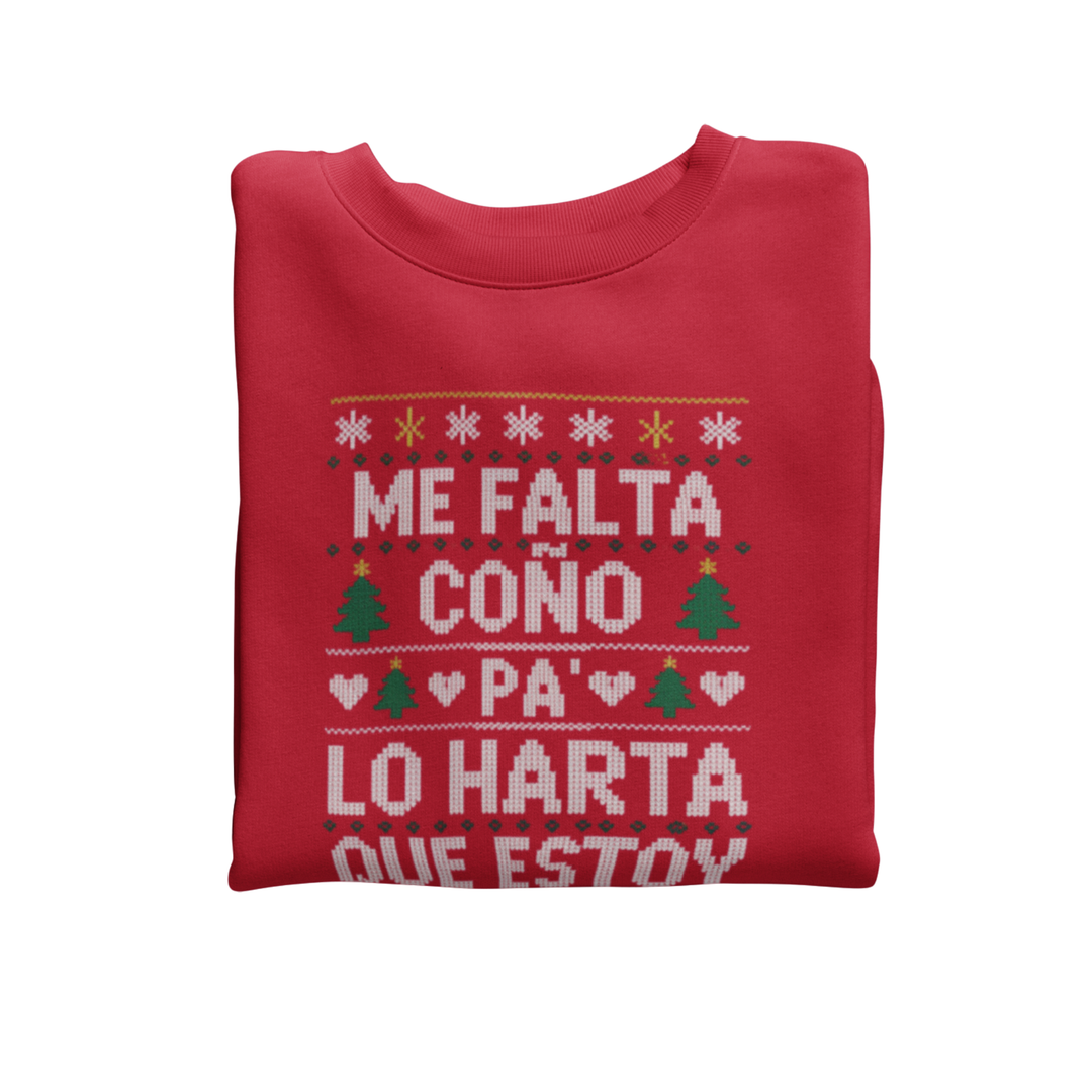 comprar-Sudadera Me falta coño pa’ lo harta que estoy – Especial Navidad-wondernastic