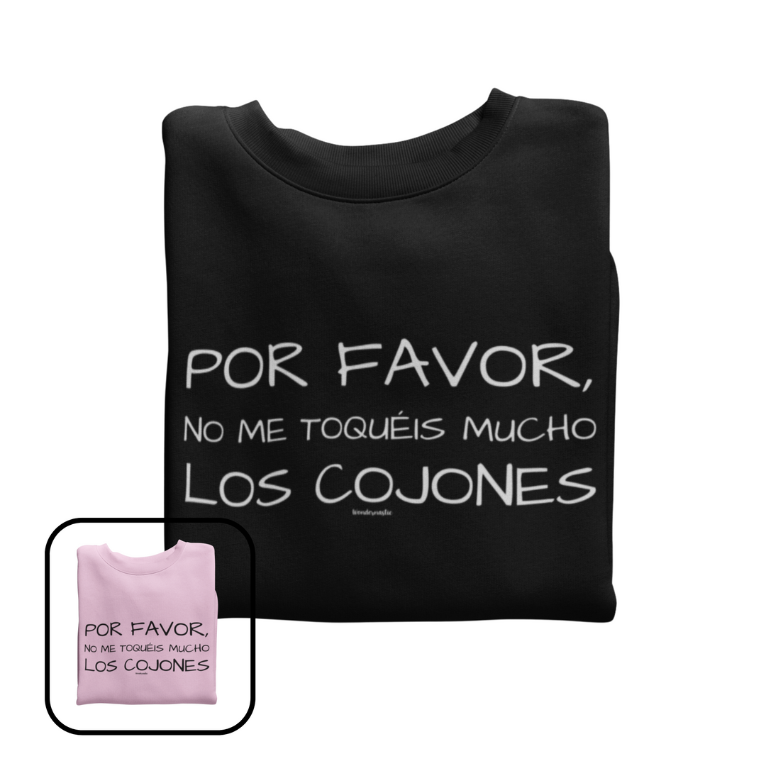 comprar-Sudadera Por favor, no me toquéis mucho los cojones-wondernastic