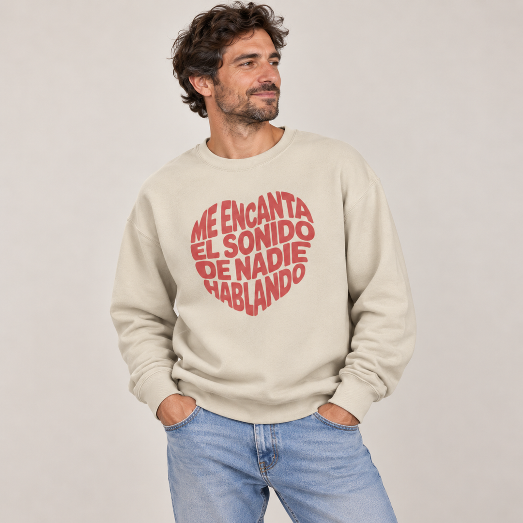 comprar-Sudadera Me encanta el sonido de nadie hablando-wondernastic