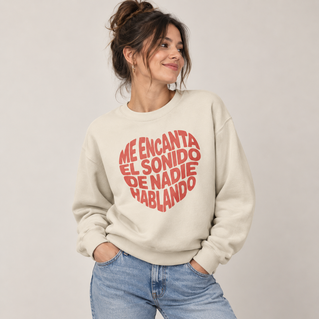 comprar-Sudadera Me encanta el sonido de nadie hablando-wondernastic