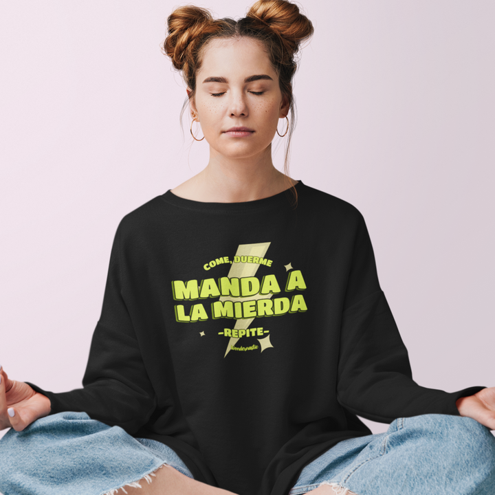 comprar-Sudadera Come, duerme, manda a la mierda, repite-wondernastic