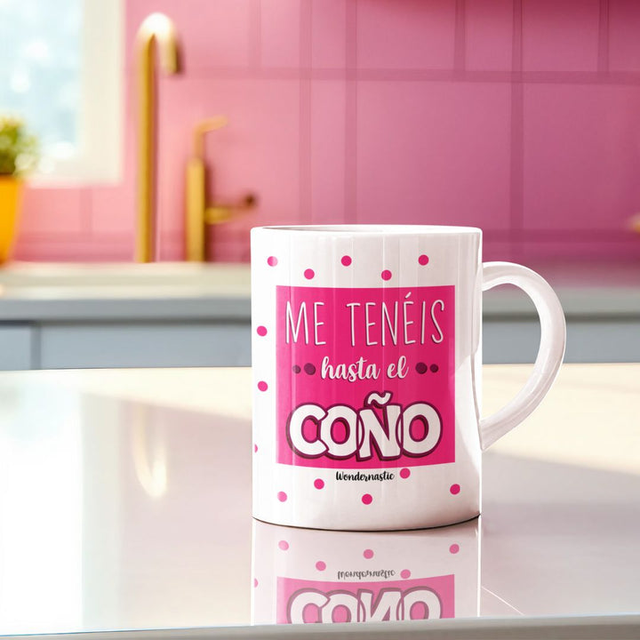 comprar-Taza Me tenéis hasta el coño-wondernastic
