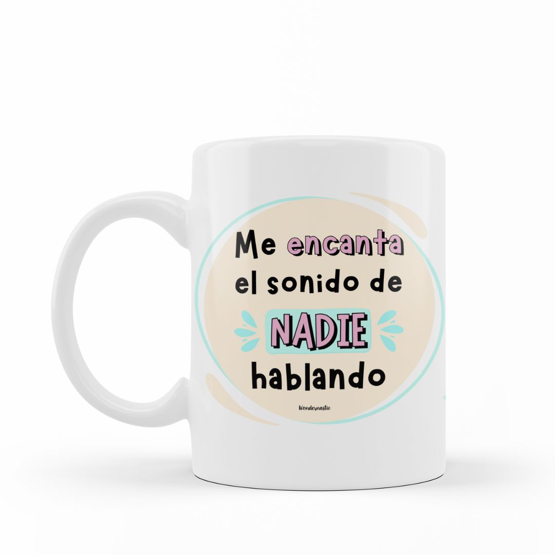 comprar-Taza Me encanta el sonido de nadie hablando-wondernastic