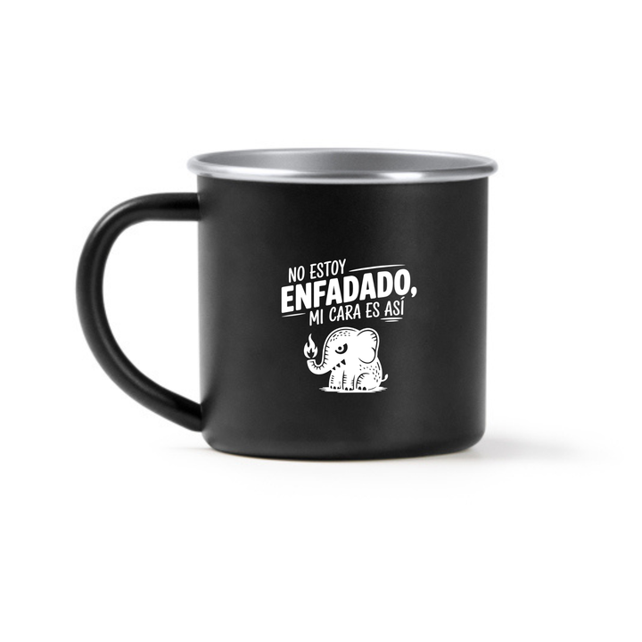comprar-Taza metálica – No estoy enfadado, mi cara es así-wondernastic
